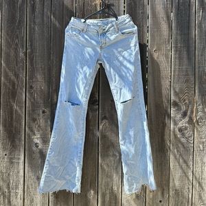 Low Rise Boot Cut Jeans